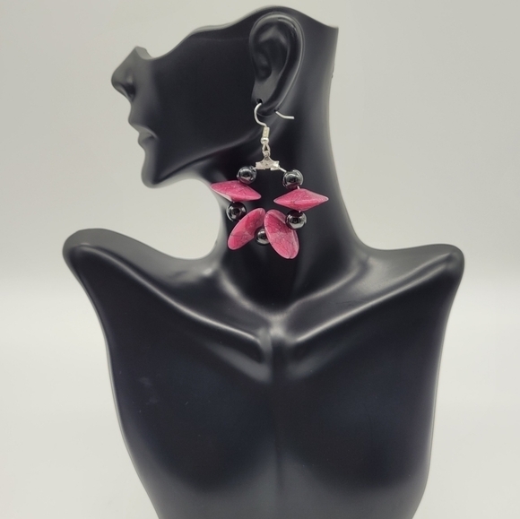 Jewelry - Handmade Silver-Tone Hoop Earrings​​​